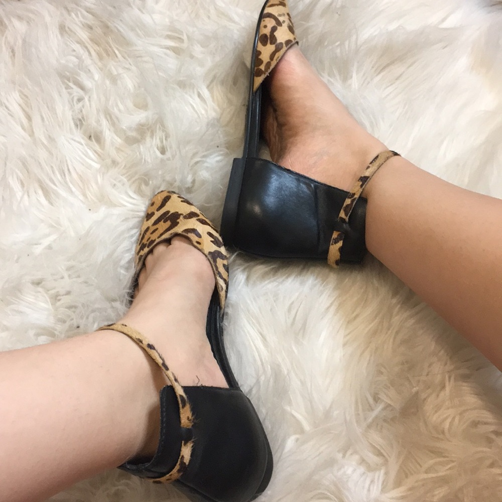 Steve Madden “dateme” leopard flats